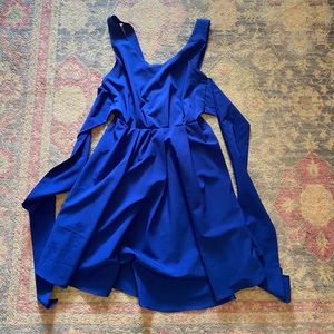 blue formal dress